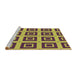 Sideview of Machine Washable Transitional Dark Raspberry Purple Rug, wshpat3410brn