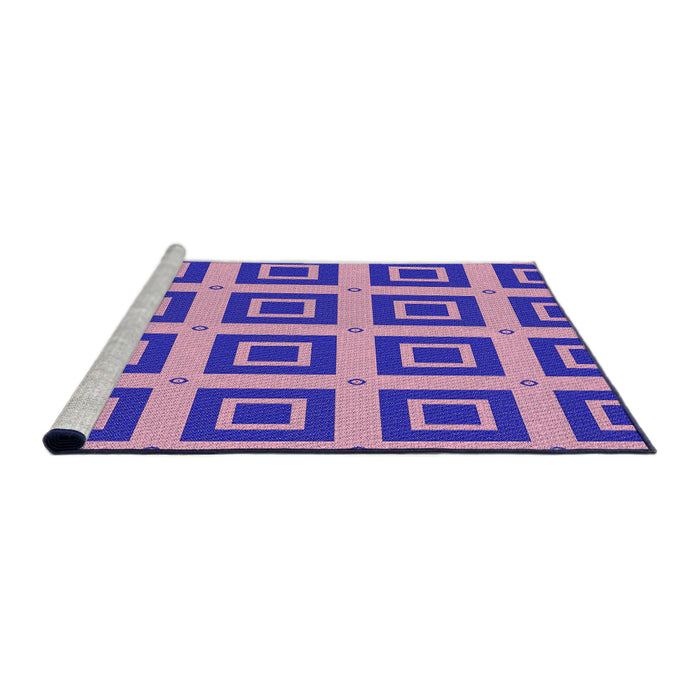 Sideview of Machine Washable Transitional Deep Mauve Purple Rug, wshpat3410pur