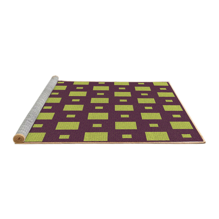 Sideview of Machine Washable Transitional Brown Rug, wshpat3411brn