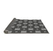 Thickness of Patterned Black Rug, pat3411gry