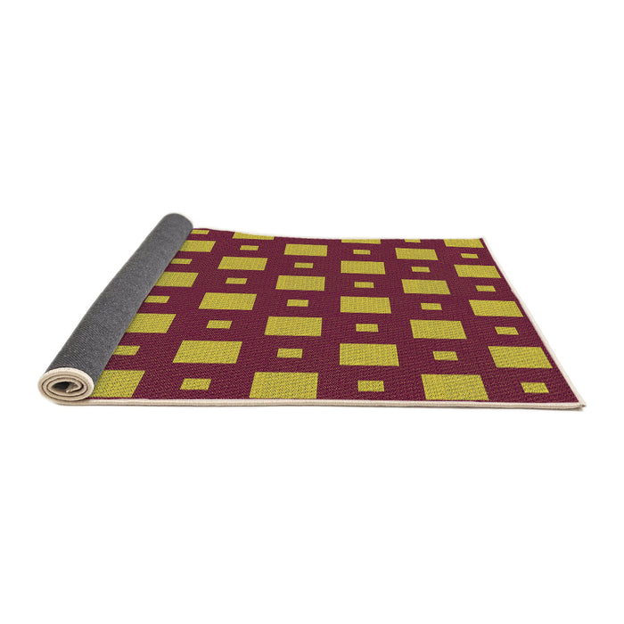 Thickness of Patterned Orange Rug, pat3411org