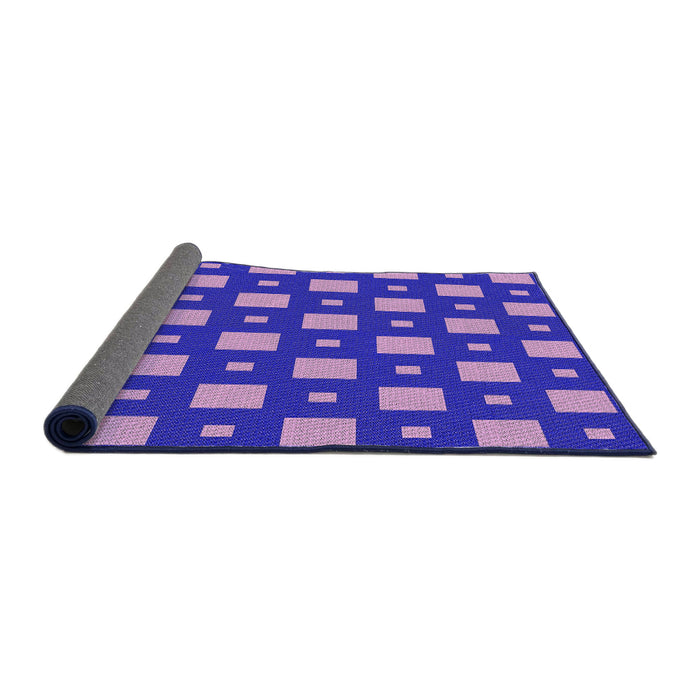 Thickness of Patterned Purple Rug, pat3411pur