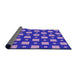 Thickness of Patterned Purple Rug, pat3411pur