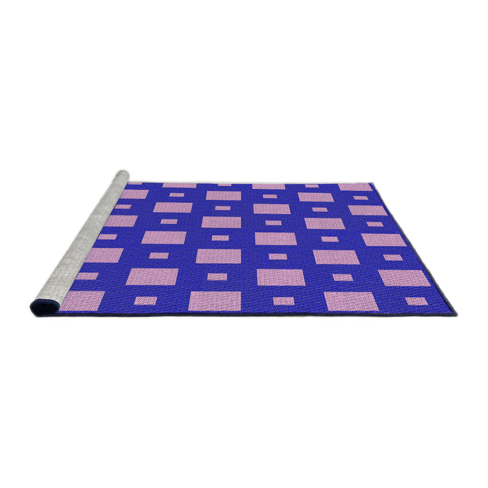 Sideview of Machine Washable Transitional Purple Rug, wshpat3411pur