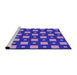 Sideview of Machine Washable Transitional Purple Rug, wshpat3411pur