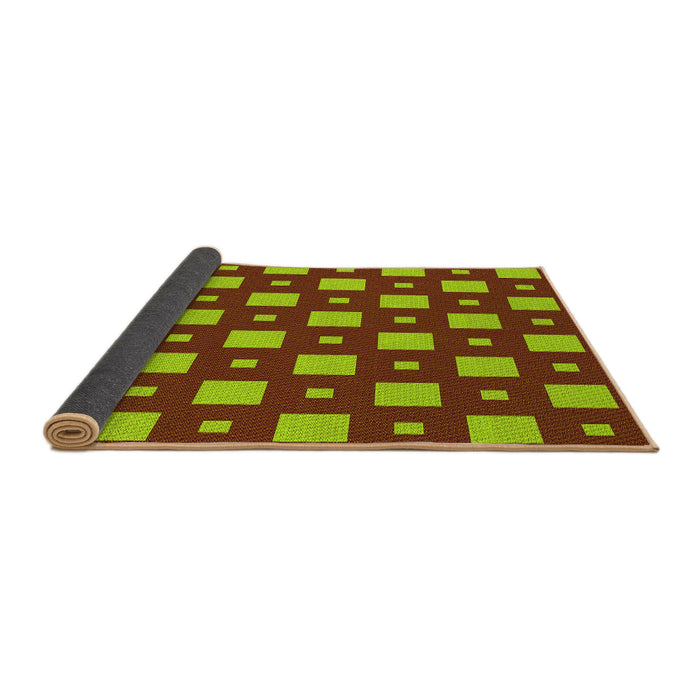 Thickness of Patterned Pistachio Green Rug, pat3411yw