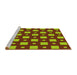 Sideview of Machine Washable Transitional Pistachio Green Rug, wshpat3411yw