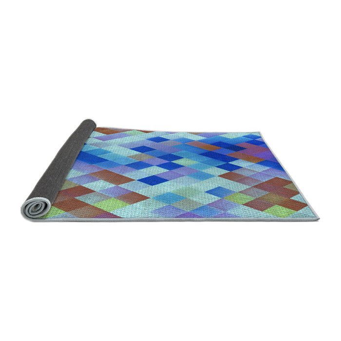 Thickness of Patterned Purple Rug, pat3412lblu