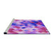 Sideview of Machine Washable Transitional Violet Purple Rug, wshpat3412pur