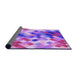 Thickness of Patterned Violet Purple Rug, pat3412pur