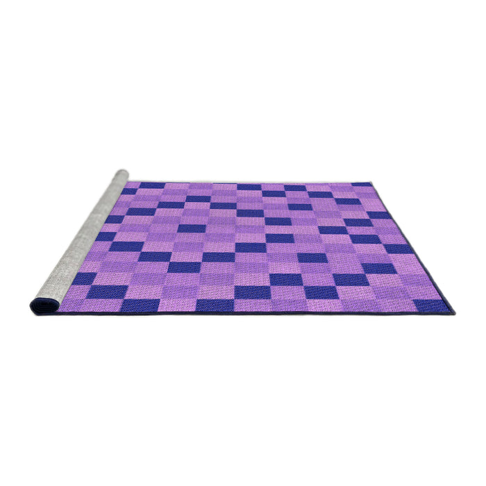 Sideview of Machine Washable Transitional Purple Rug, wshpat3413pur