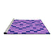 Sideview of Machine Washable Transitional Purple Rug, wshpat3413pur