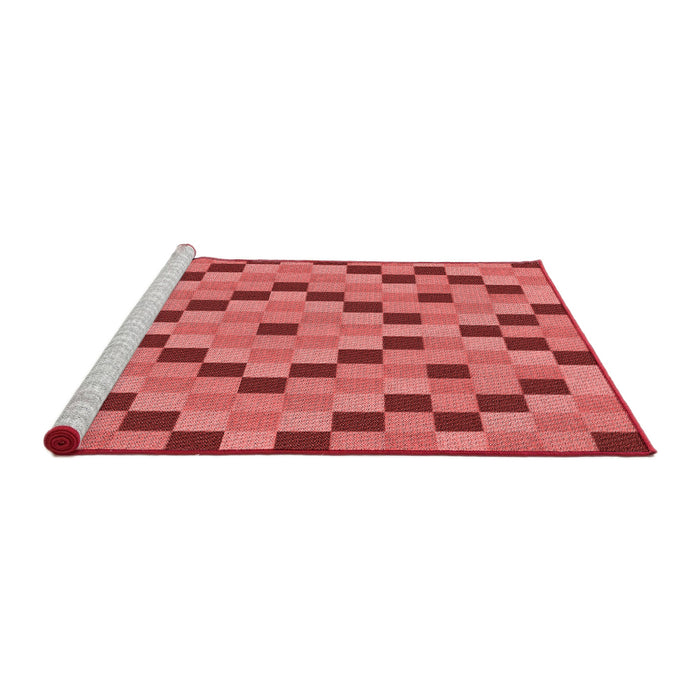Sideview of Machine Washable Transitional Red Rug, wshpat3413rd