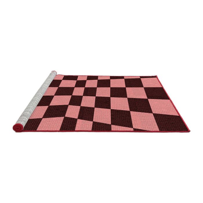 Sideview of Machine Washable Transitional Red Rug, wshpat3414rd