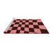 Sideview of Machine Washable Transitional Red Rug, wshpat3414rd