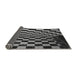 Thickness of Patterned Charcoal Black Rug, pat3415gry