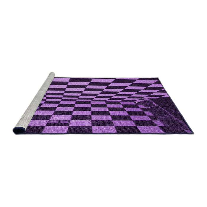 Sideview of Machine Washable Transitional Purple Rug, wshpat3415pur