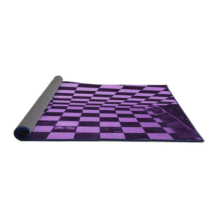 Thickness of Patterned Purple Rug, pat3415pur