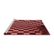 Sideview of Machine Washable Transitional Red Rug, wshpat3415rd