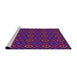 Sideview of Machine Washable Transitional Dark Magenta Purple Rug, wshpat3416pur