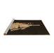 Sideview of Machine Washable Transitional Oak Brown Rug, wshpat3418brn