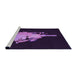 Sideview of Machine Washable Transitional Purple Violet Purple Rug, wshpat3418pur