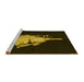 Sideview of Machine Washable Transitional Black Rug, wshpat3418yw