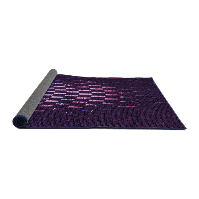 Thickness of Patterned Purple Rug, pat3419pur