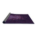 Thickness of Patterned Purple Rug, pat3419pur