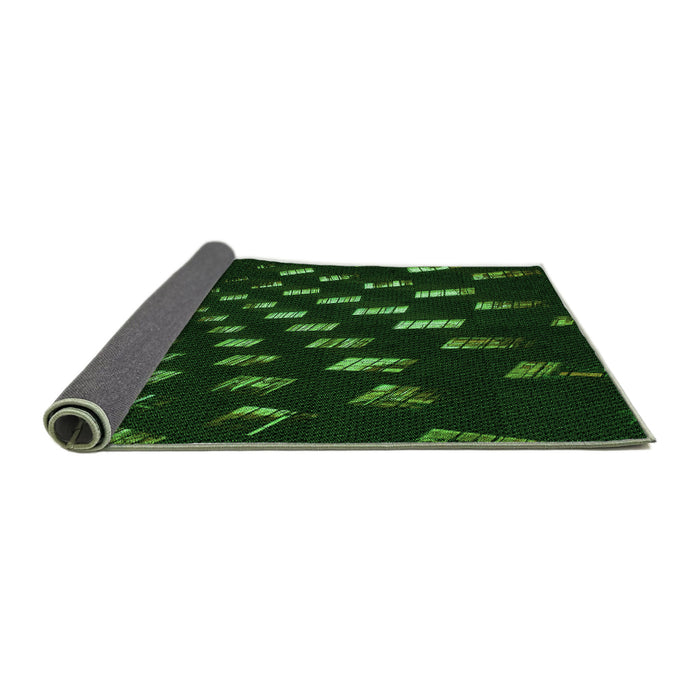 Thickness of Patterned Green Rug, pat3420grn