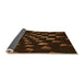 Thickness of Patterned Saddle Brown Rug, pat3420org