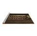 Sideview of Machine Washable Transitional Red Brown Rug, wshpat3421brn