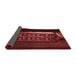 Thickness of Patterned Fire Brick Red Rug, pat3421rd