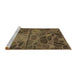 Sideview of Machine Washable Transitional Copper Brown Rug, wshpat3423brn