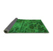 Thickness of Patterned Green Rug, pat3423grn