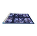 Sideview of Machine Washable Transitional Periwinkle Purple Rug, wshpat3424blu