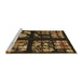 Sideview of Machine Washable Transitional Light Brown Rug, wshpat3424brn