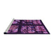 Sideview of Machine Washable Transitional Dark Purple Rug, wshpat3424pur