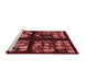 Sideview of Machine Washable Transitional Cherry Red Rug, wshpat3424rd