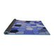 Thickness of Patterned Jeans Blue Rug, pat3425blu