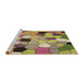 Sideview of Machine Washable Transitional Metallic Gold Rug, wshpat3425brn