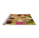 Sideview of Machine Washable Transitional Yellow Rug, wshpat3425org