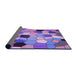 Thickness of Patterned Bright Lilac Purple Rug, pat3425pur