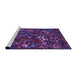 Sideview of Machine Washable Transitional Dark Orchid Purple Rug, wshpat3426pur