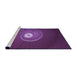 Sideview of Machine Washable Transitional Dark Orchid Purple Rug, wshpat3428pur