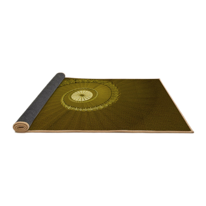 Thickness of Patterned Red Rug, pat3428yw