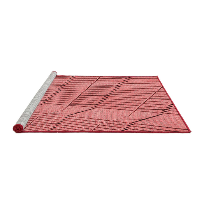 Sideview of Machine Washable Transitional Light Coral Pink Rug, wshpat3429rd