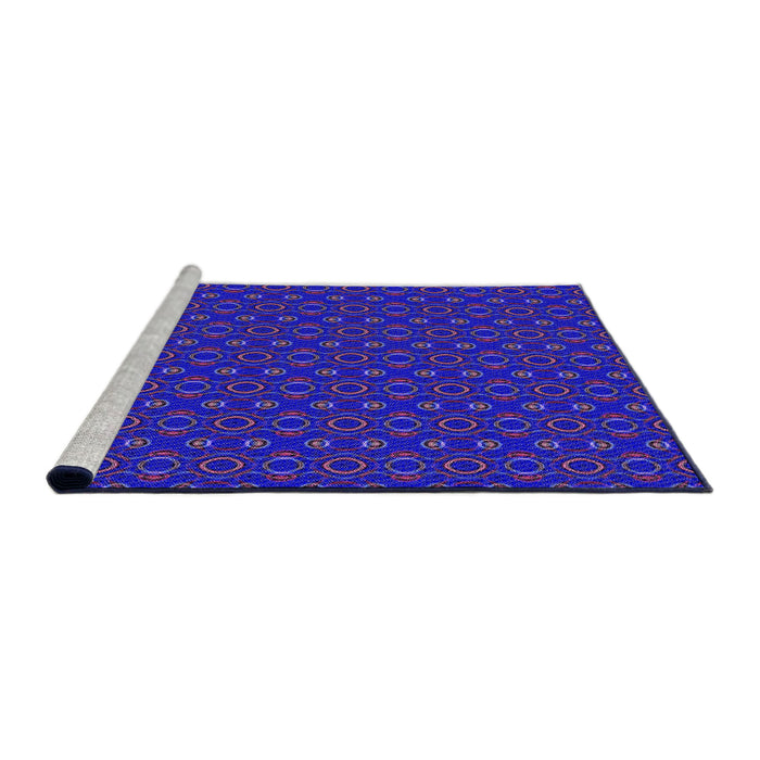 Sideview of Machine Washable Transitional Amethyst Purple Rug, wshpat343pur