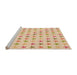 Sideview of Machine Washable Transitional Orange Rug, wshpat3430org