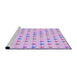 Sideview of Machine Washable Transitional Purple Rug, wshpat3430pur